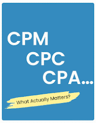 simple image showing letters cpm vs cpc vs cpa