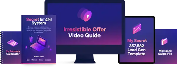 Secret Email System review, Matt Bacak email marketing, email marketing course - image