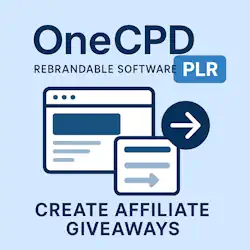 ONECPD rebrandable software creates affiliate giveaways