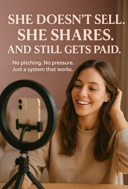 she doesn't sell, she shares as winning affiliate marketers should do