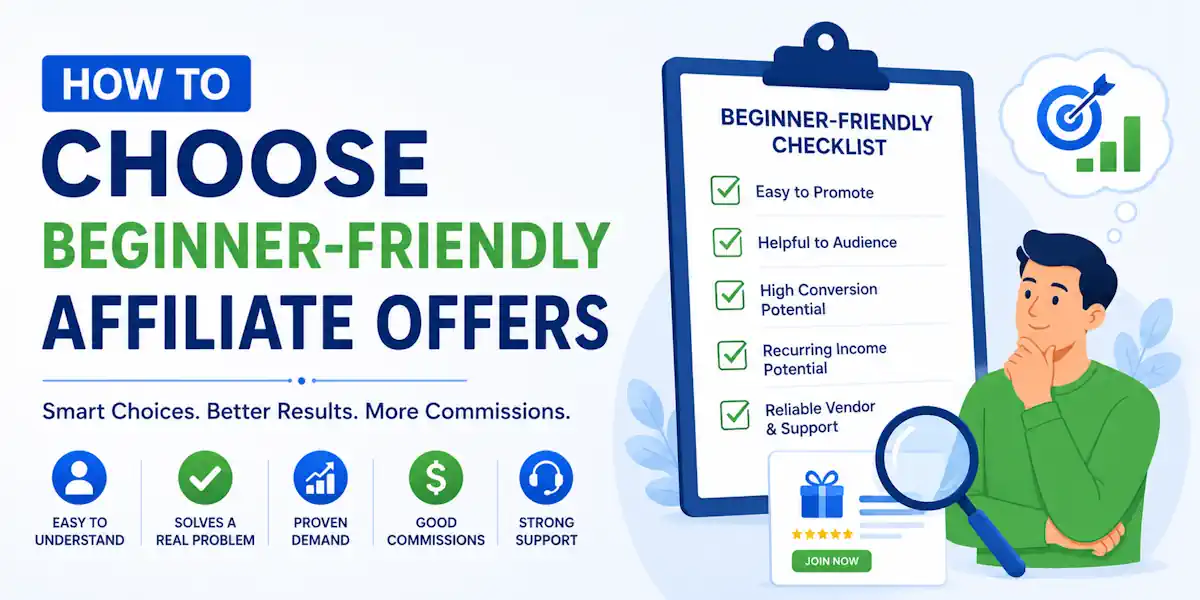 blog post header for affiliate offers for beginners