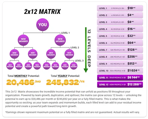 ai matrix spillover compensation plan