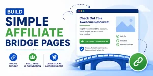build simple affiliate bridge pages - visual image
