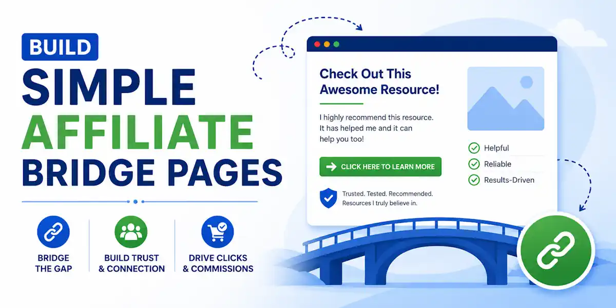 build simple affiliate bridge pages - visual image