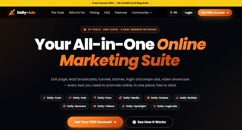 image is a screenshot of the daily-ads website front page