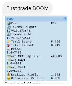 first trade using memecoins cracked system
