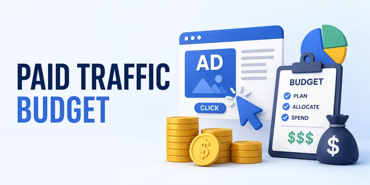 paid traffic budget image for blog post header
